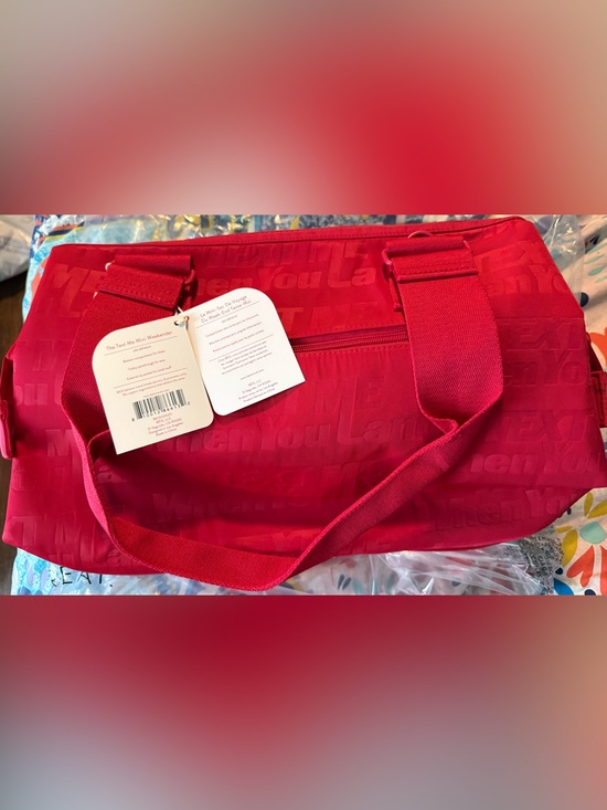 BEIS Handbags - BEIS TEXT ME RED MINI WEEKENDER. Brand New With Tags